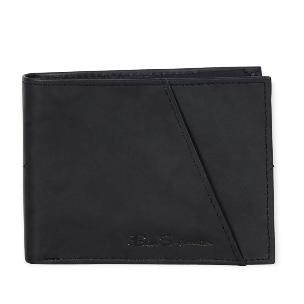 Ben Sherman Manchester Collection Slim BiFold Wallet in Black
